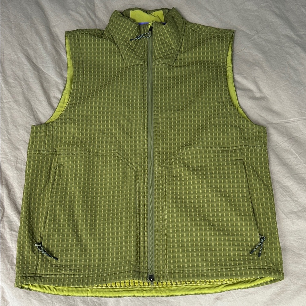Lululemon Athletica Green Sleeveless Water Repellant Zip-Up Hiking Vest